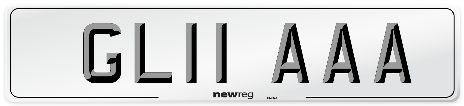 GL11 AAA Number Plate from New Reg